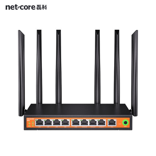 磊科9口全千兆无线路由器WiFi6多WAN口支持医保专线AX3000M高速5G双频wifi办公穿墙大功率铁壳全网通宽带B39 - 图3