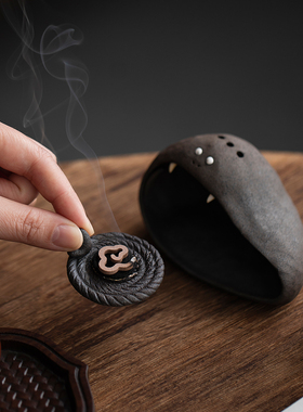 原创小恶魔禅意香薰蜡烛台摆件