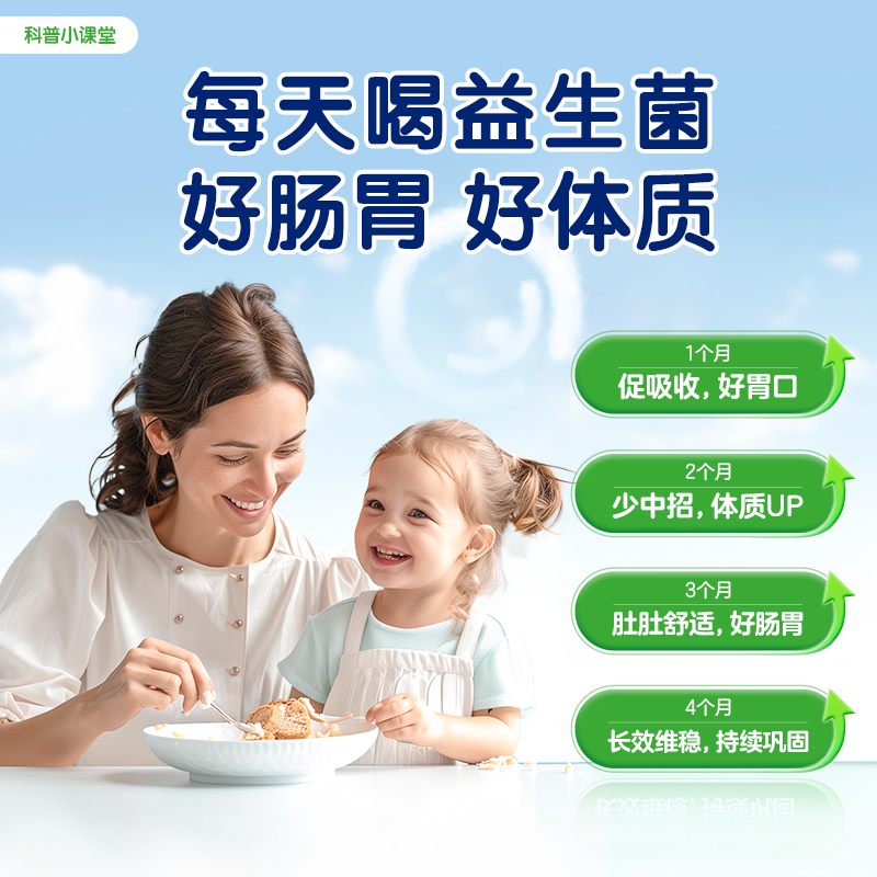 合生元益生菌粉剂益生元奶味30袋百亿活菌呵护肠胃