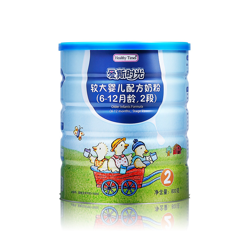 合生元官方旗舰店合生元HealthyTimes爱斯时光较大婴儿有机奶粉2段800g 适合6-12月3