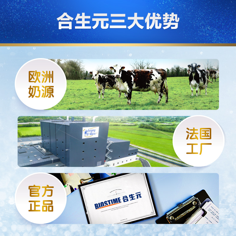 合生元官方旗舰店合生元贝塔星幼儿奶粉3段GOS益生元法国原罐进口900g6罐（1-3岁）2