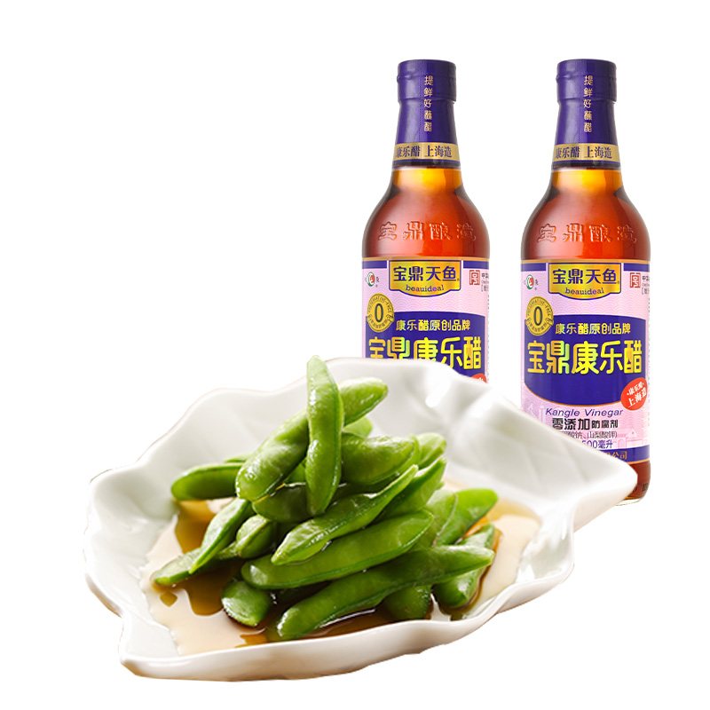 上海宝鼎天鱼康乐醋500ml*2瓶米醋食用醋蒸饺蘸醋凉拌醋甜醋 - 图3