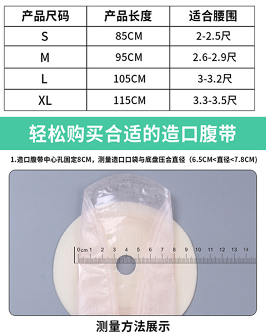 四季弹力腰部透气造口腹带防疝控疝造瘘袋改造护理高弹腰围透气式 - 图2