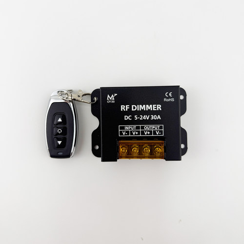 12V24V旋钮式调节器无频闪led灯条灯箱开关无极调光机械式调亮度 - 图1