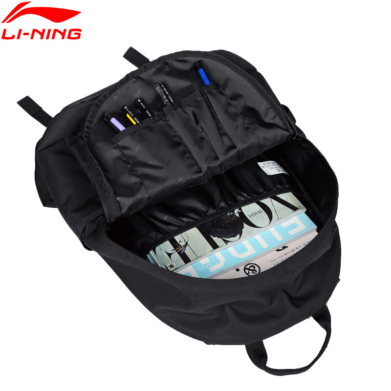 李宁运动双肩背包2023年帆布书包 万购运动双肩背包