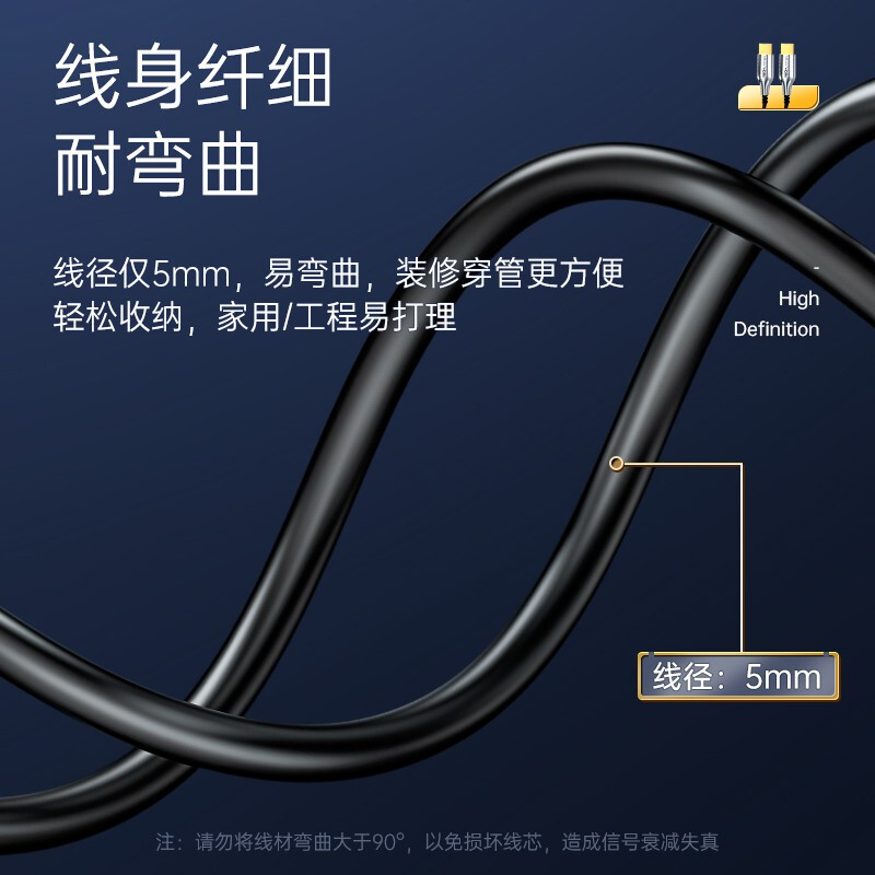 分创者hdmi2.0版光纤线4K60hz高清数据线无损传输电视电脑连接线 - 图3