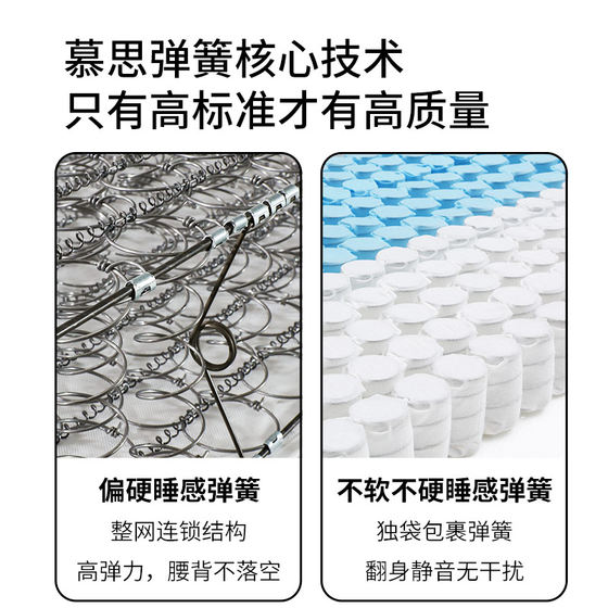 Mousse double-layer anti-mite natural latex mattress
