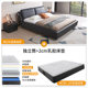 Master bedroom black light luxury style double bed
