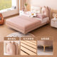 Mousse children's silicone soft-packed solid wood bed for boys and girls princess modern simple bedroom home