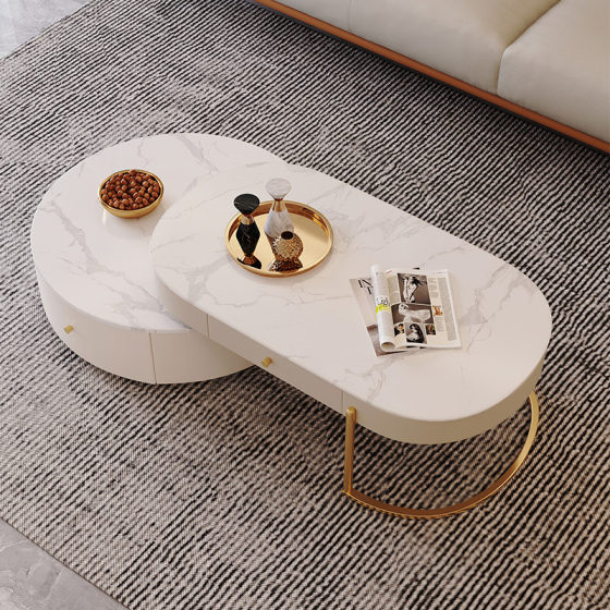 ECW1-009 Simple Cream Style Coffee Table Cream Style
