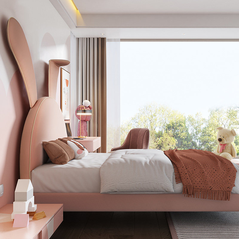 慕思官方旗舰店硅胶女孩童趣儿童床 慕思儿童床