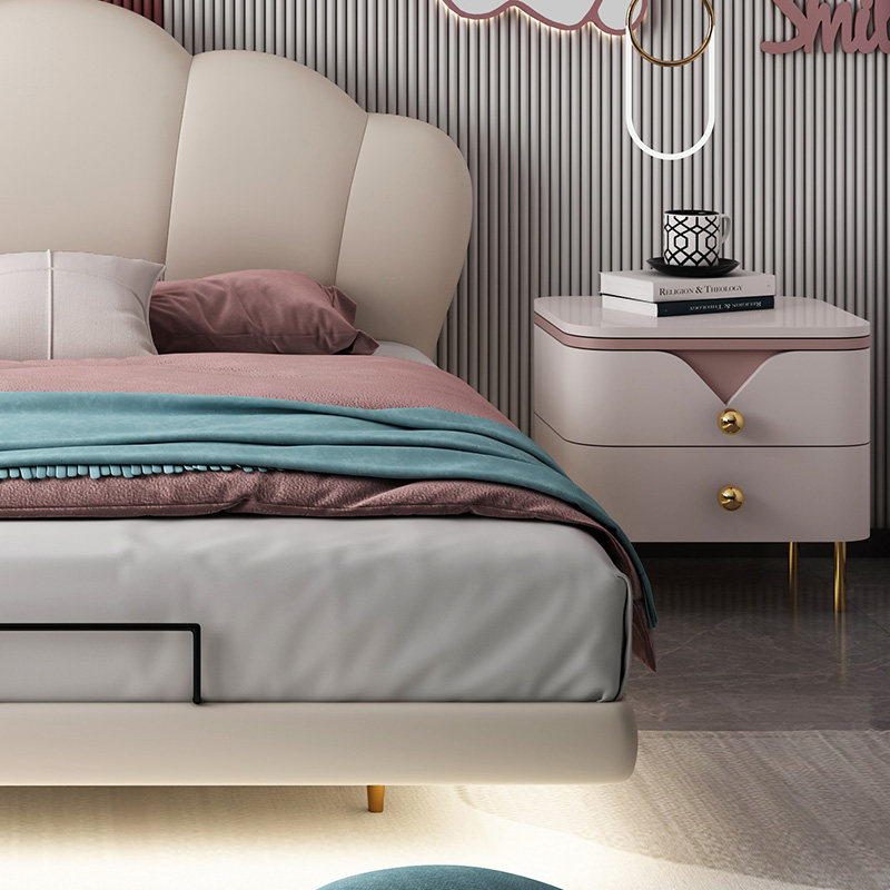 慕思官方旗舰店悬浮女孩软包儿童床 慕思儿童床