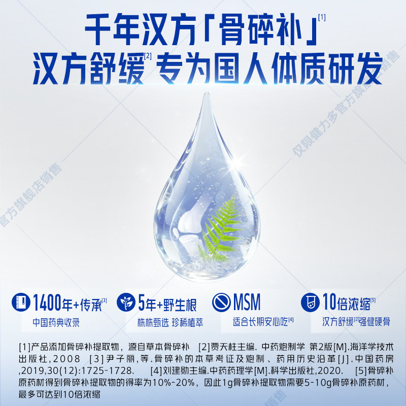 汤臣倍健健力多蓝氨糖软骨素钙成人补软骨护关节骨骼营养官方正品