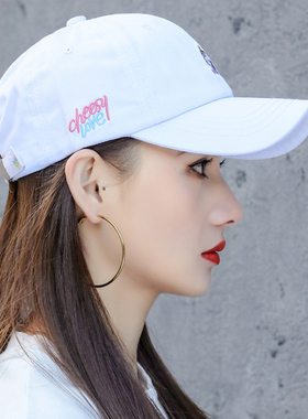 网红四季潮牌女冬韩国粉色帽子