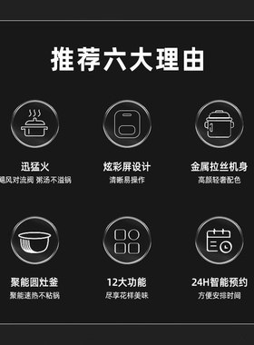 夏普IH聚能圆灶4L香甜柴火饭