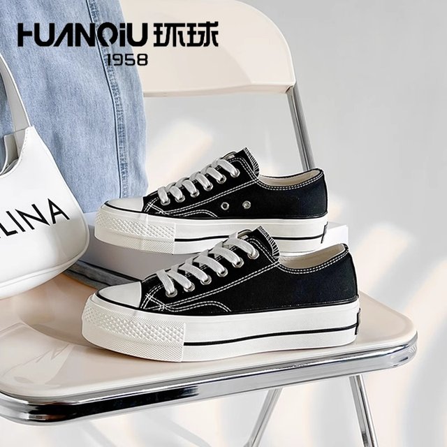 Universal low-top round toe casual women's shoes breathable sneakers