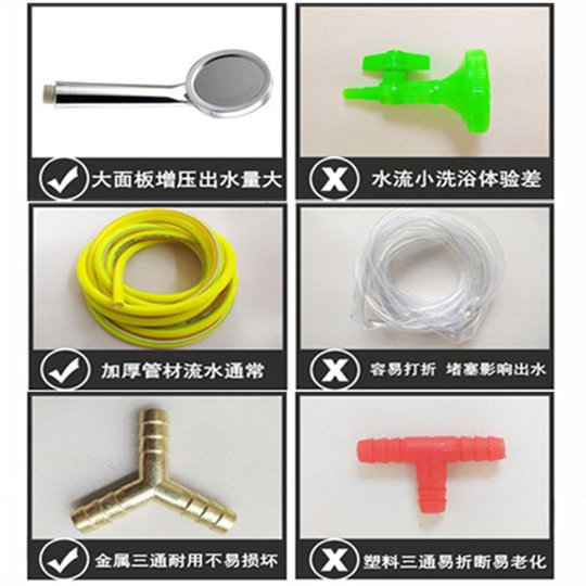 Solar hot water bottle for household summer bathing and drying