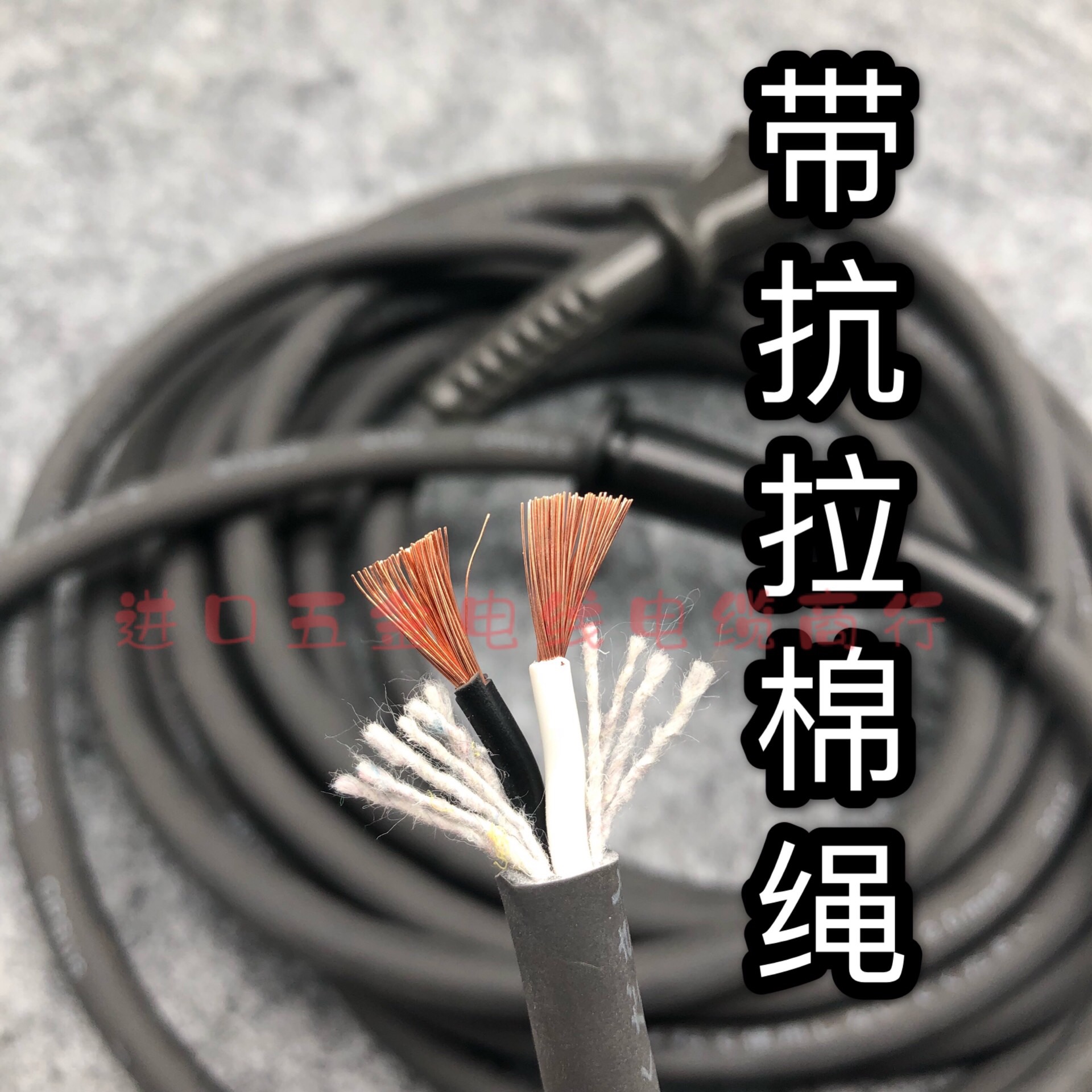 纯铜加长进口插头线2芯大功率防冻电动工具电源延长线电线带插头