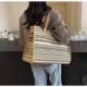 Tote Large Capacity 2025 New Shoulder Bag Women's Commuting Canvas Portable Shopping Bag Outing Travel Commuting Bag