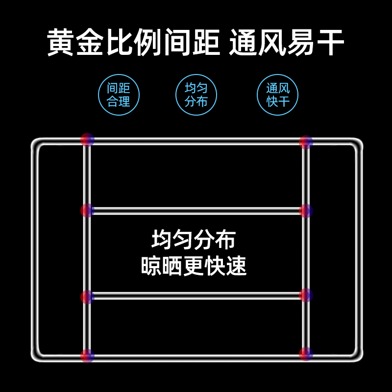 不锈钢晾衣架多夹子晾衣夹晒内衣架袜子架婴儿多功能防风晾晒收纳-图1