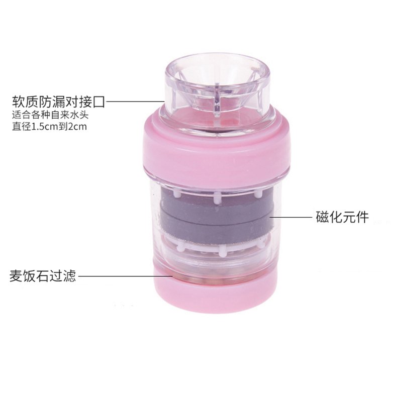 麦饭石滤水器磁化防溅花洒家用厨房水龙头自来水除沙净水过滤器