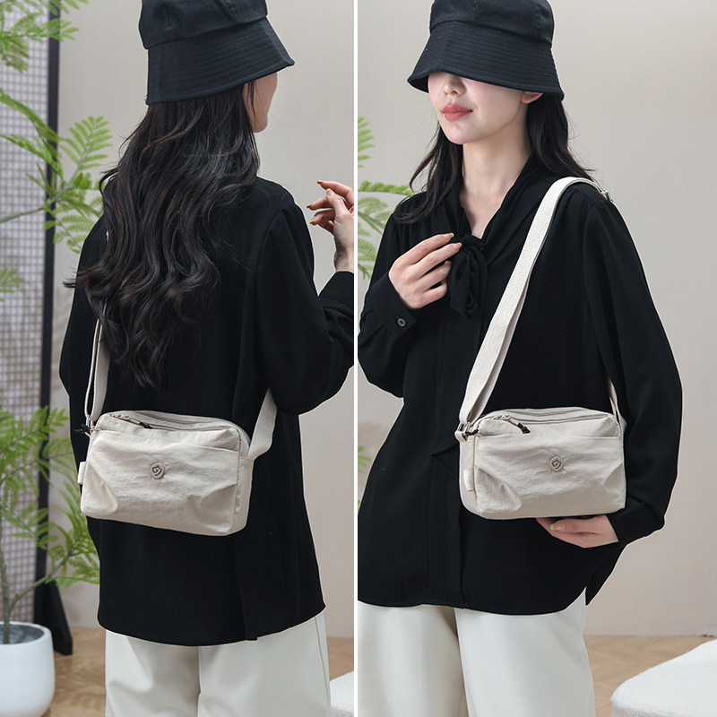 斜挎包包女牛津布百搭女士包捷朗仕2025新款多层小巧帆布单肩小包 - 图1