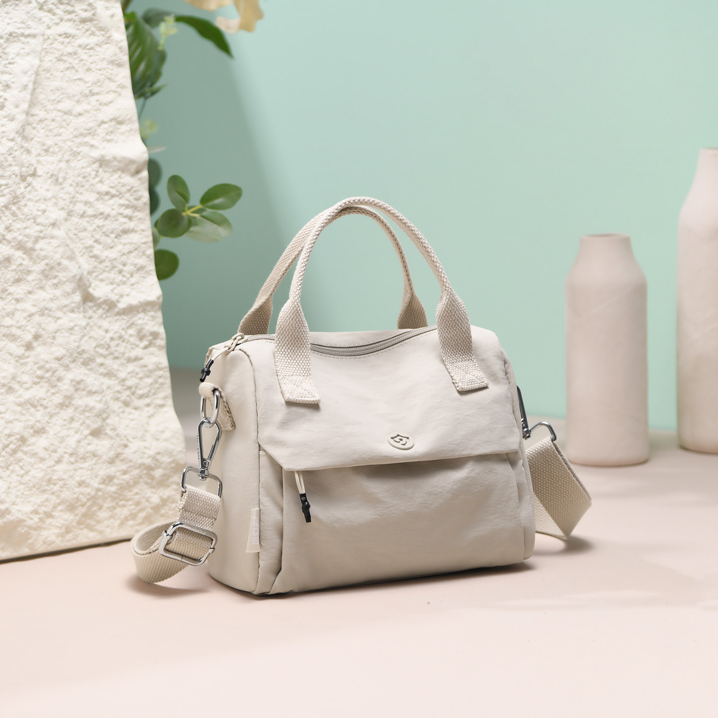 帆布手提包女多层大容量斜挎包轻便多层通勤背包时尚单肩牛津布包,淘宝优惠券,粉丝福利购,淘宝优惠卷