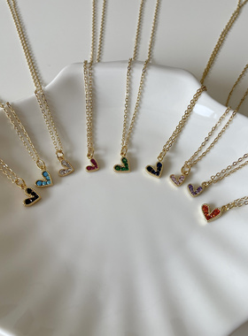 Ojala原创设计精致轻奢爱心项链博主同款锁骨链礼物女