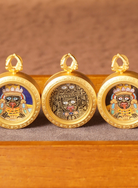 唐卡小吊坠随身藏式西藏热贡手绘扎基拉姆十二生肖