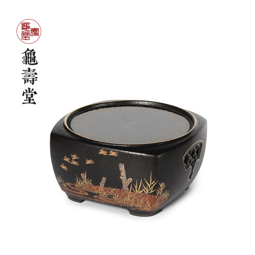 电陶炉家用 日式釉煮茶茶炉小型家用手工静音陶瓷煮茶器渔歌子 - 图3