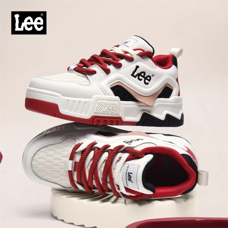 Lee男鞋官方正品休闲板鞋男2026新款春季鞋子厚底潮鞋真皮运动鞋,淘宝优惠券,粉丝福利购,淘宝优惠卷