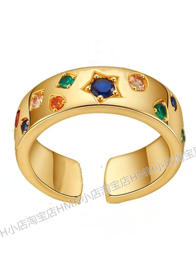 权志龙GD too bad MV同款p字母奥运胸针镶钻咖啡豆猪鼻子戒指饰品