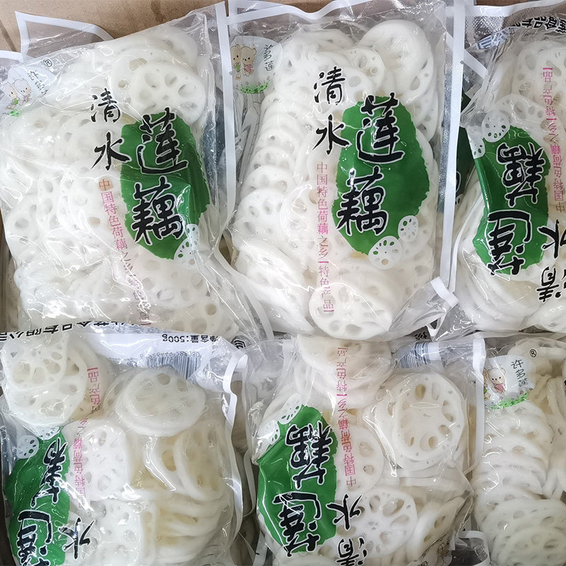Clear lotus root slices, crispy lotus root slices, commercial ingredients