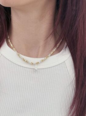 925银精致气质海螺项链韩版串珠