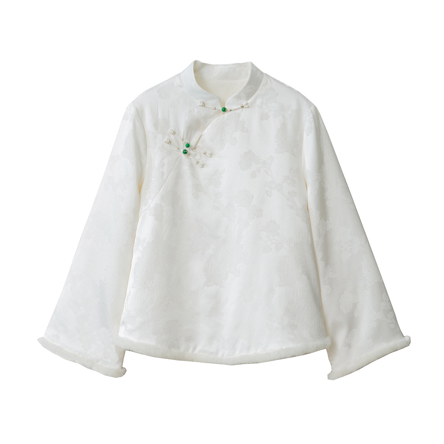 特惠 填充100%羊毛真丝国风加厚保暖上衣水貂毛新中式桑蚕丝打底,淘宝优惠券,粉丝福利购,淘宝优惠卷