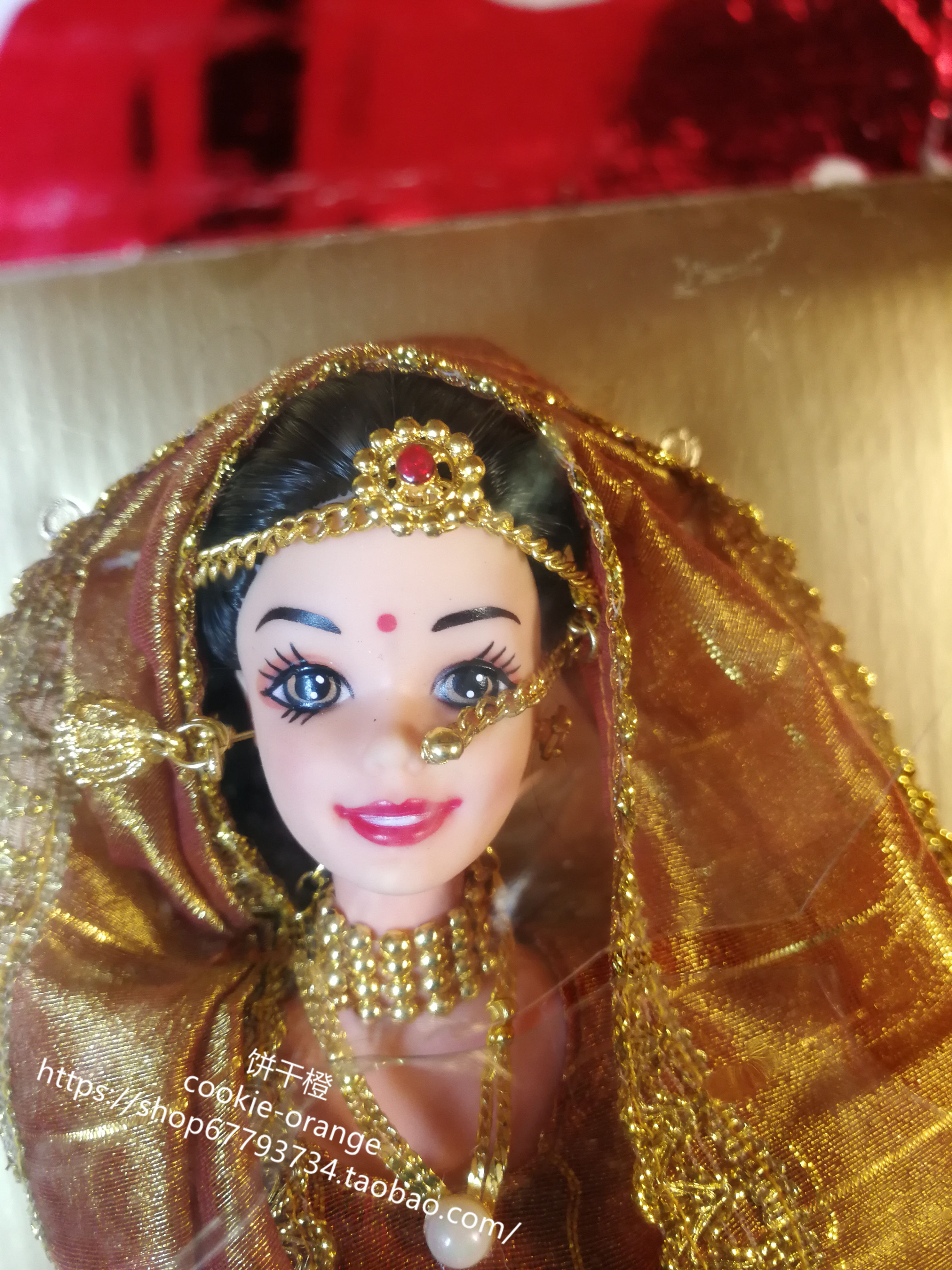 发 Barbie Wedding Fantasy India 2003 世界之印度婚纱芭比娃娃