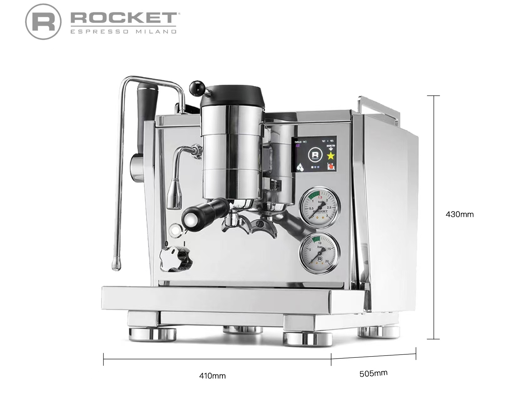 意大利ROCKET R9 one火箭半自动咖啡机双锅炉变压冲泡媲美辣妈GS3