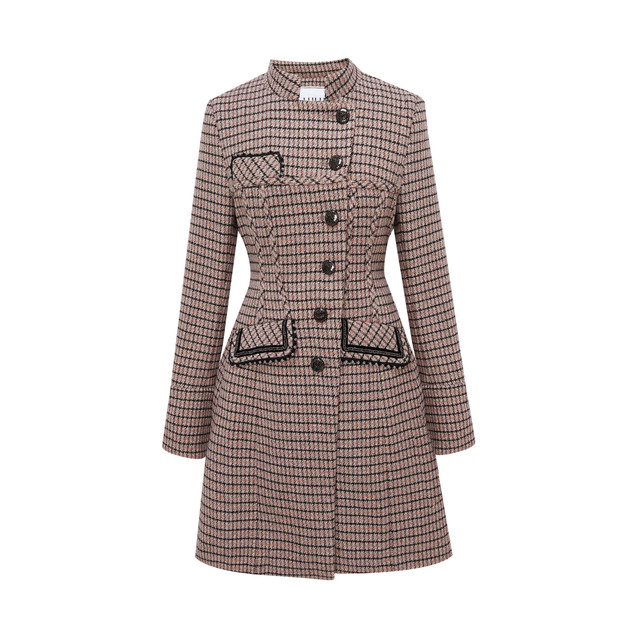 LULUALWAYS I love Lulu's new fashionable and British style mid-length woolen coat