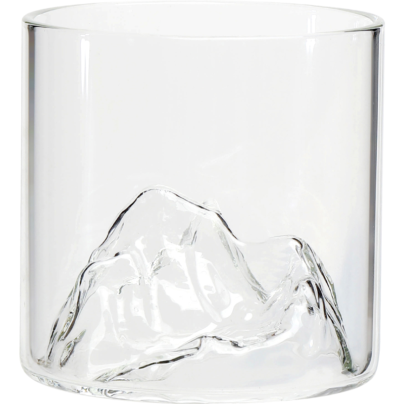 杯子冰川玻璃杯主人杯杯山峦山河雪山高颜值观山潮水茶水国杯冰山-图3
