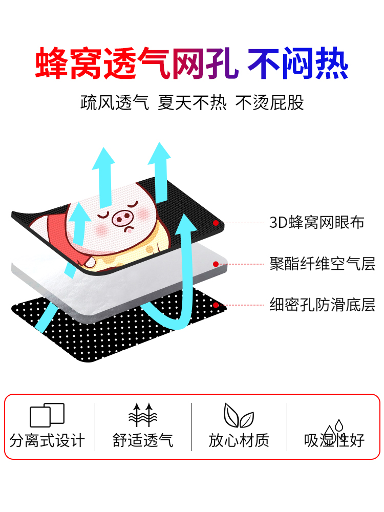 电动摩托车坐垫套电瓶车座套雅迪爱玛专用隔热防水防晒四季通用罩 - 图2