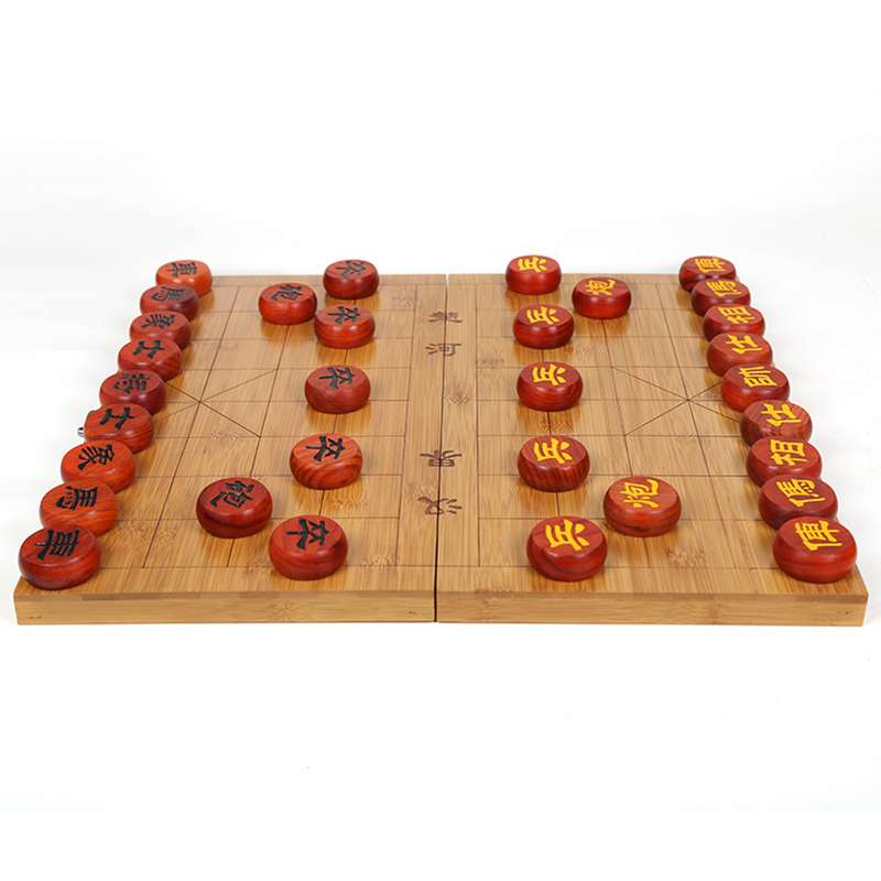 中国象棋套装 大号缅甸红花梨红木大码木质便携实木象棋 送皮革盘