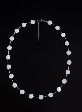 12mm简约不规则中长款毛衣链