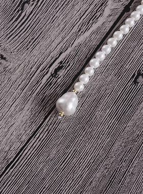 6mm串珠不规则长款毛衣链