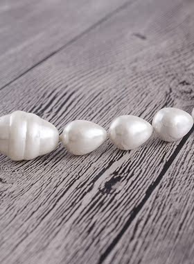 水滴异型巴洛克长款毛衣链