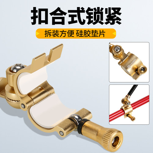 通用炮台后挂天线铝合金防脱竿挂防滑架杆配件全金属鱼竿钓鱼支架 - 图2