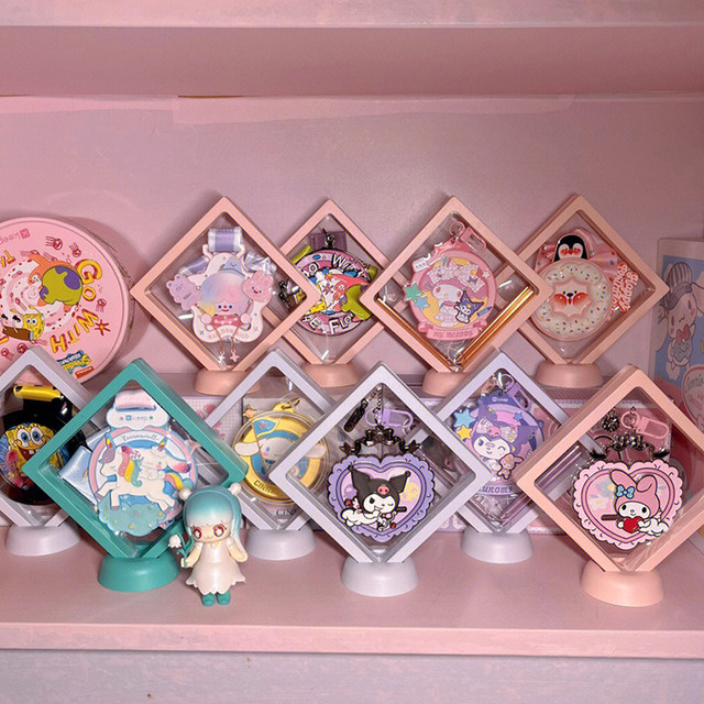 Wuchuang Acrylic Solid Wood Badge Storage Rack