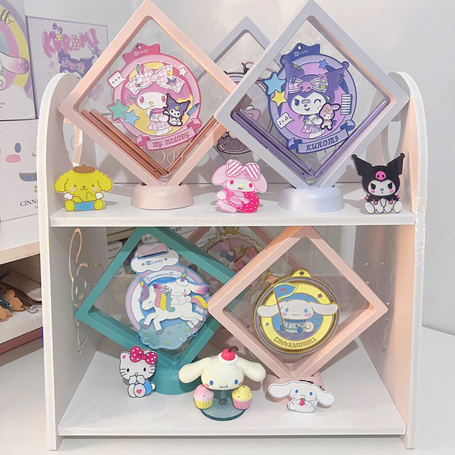 Wuchuang Acrylic Solid Wood Badge Storage Rack