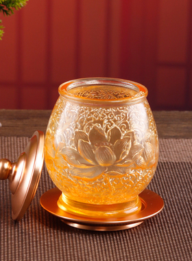 古法琉璃供水杯圣水杯家用