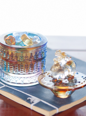 珍悦古法琉璃珠算盘貔貅聚宝盆