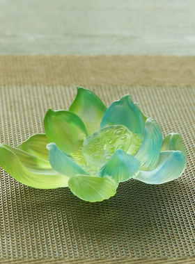 珍悦古法琉璃仿古中式莲花线香插